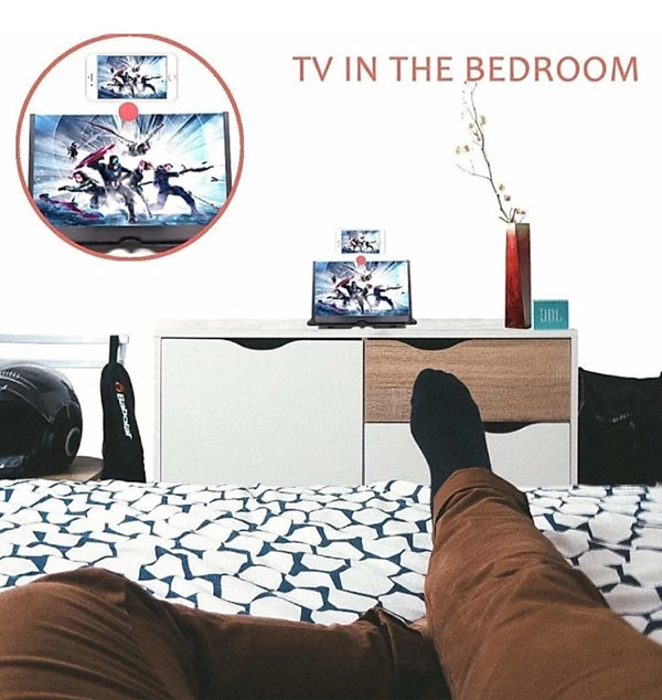 TV in bed